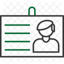 Tarjeta de identificación  Icono