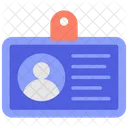 Empleado Tarjeta Informacion Icono