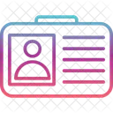 Tarjeta De Identificacion Icono
