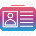 Tarjeta de identificación  Icono
