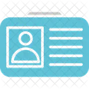 Tarjeta de identificación  Icono