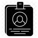 Tarjeta De Identificacion Empleado Identidad Icono