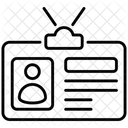 Tarjeta De Identificacion Icono