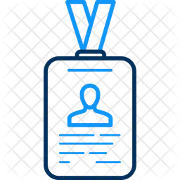 Tarjeta de identificación de usuario  Icono