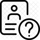 Tarjeta de identificación desconocida  Icono