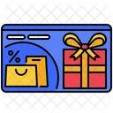 Tarjeta de regalo  Icono