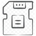 Tarjeta De Memoria Tarjeta SD Microchip Icono