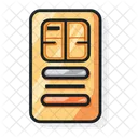 Tarjeta Sim Sim Chip Icono