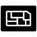 Tarjeta SIM Modulo De Identidad Del Sistema SIM De Telefono Icono