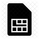 Sim Tarjeta Telefono Icono