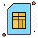 Tarjeta Sim Sim Movil Icono