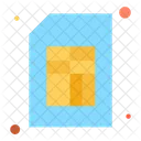 Tarjeta Sim Sim Movil Icono