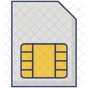 Tarjeta Sim Microchip Sim Icono