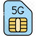 Tarjeta Sim 5 G Conexion Icono