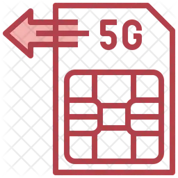 Tarjeta Sim 5G  Icono