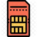 Sim Tarjeta Computadora Icono