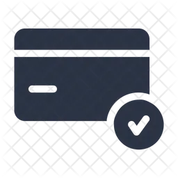 Tarjeta verificada  Icono