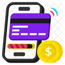 Transaccion En Linea Dinero Icono