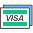 Tarjeta Visa Tarjeta De Credito Tarjeta De Debito Icono