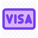 Tarjeta Visa  Icono