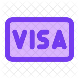 Tarjeta Visa  Icono