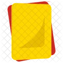 Tarjetas Del Arbitro Tarjeta Amarilla Tarjeta Roja Icono