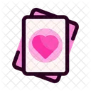 Cartas De Corazon Cartas De Poquer Apuesta Icono