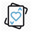 Cartas De Corazon Cartas De Poquer Apuesta Icono