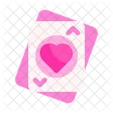 Cartas De Corazon Cartas De Poquer Apuesta Icono