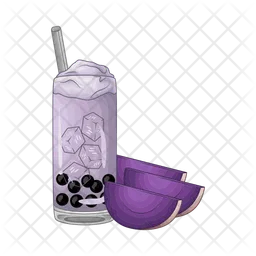 Taro bubble tea  Icon