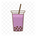 Taro Bubble Tea Taro Milchtee Lila Bubble Tea Symbol