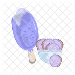 Taro ice cream  Icon