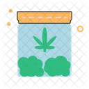 Tarro de cannabis  Icono