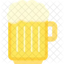 Jarra De Cerveza Letreros De Neon Taza Icono