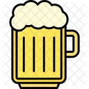 Jarra De Cerveza Letreros De Neon Taza Icono