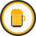 Jarra De Cerveza Letreros De Neon Taza Icono