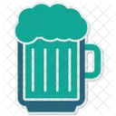 Jarra De Cerveza Letreros De Neon Taza Icono