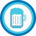 Jarra De Cerveza Letreros De Neon Taza Icono