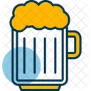 Jarra De Cerveza Letreros De Neon Taza Icono