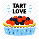 Tart Love Dessert Food Icon