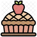 Tarta de manzana  Icono