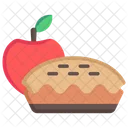 Tarta de manzana  Icono