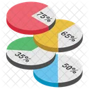 Tarte Abstraite Diagramme Circulaire Infographie Graphique Icône