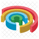 Tarte Abstraite Diagramme Circulaire Infographie Graphique Icône