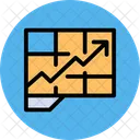 Tasa De Crecimiento Grafico De Barras Crecimiento Empresarial Icono