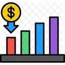 Tasa De Interes Grafico De Barras Grafico De Barras Icon