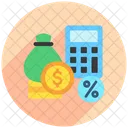 Finanzas Prestamo Banca Icon