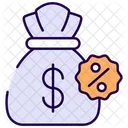 Tasa De Interes Porcentaje Dinero Icon