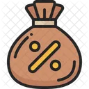Tasa De Interes Dinero Bolsa Icon