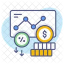 Porcentaje Dinero Intereses Icon